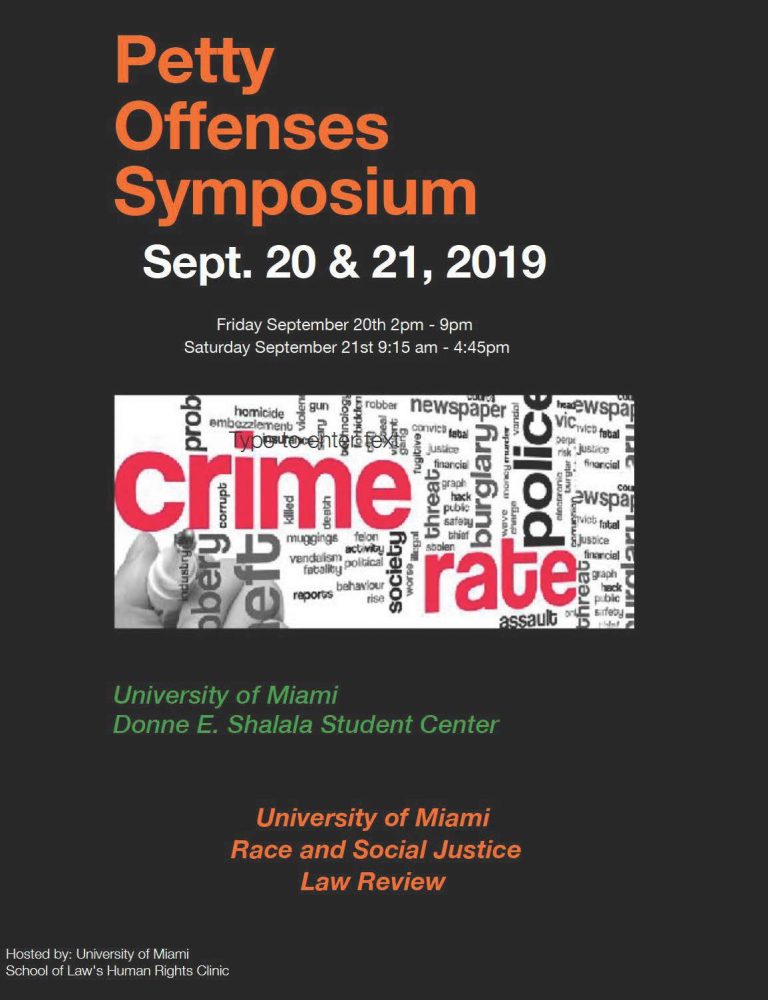 Petty Offenses Symposium (2019) | Race & Social Justice Review